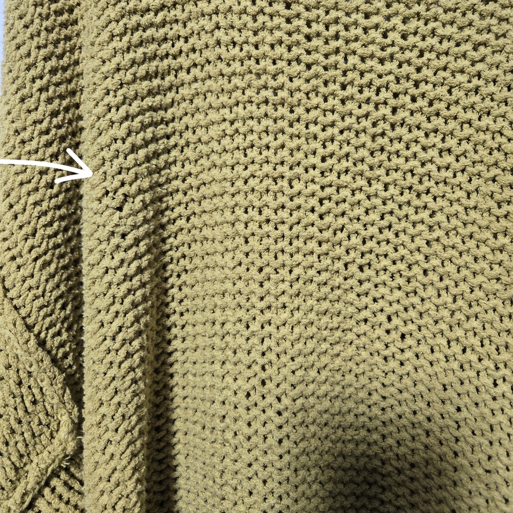 Free People Halo Oversized Knit Sweater Mustard Yellow Medium - Picture 7 of 7